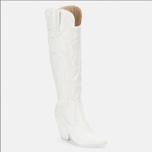 Missguided New Padded Western Knee High Boots